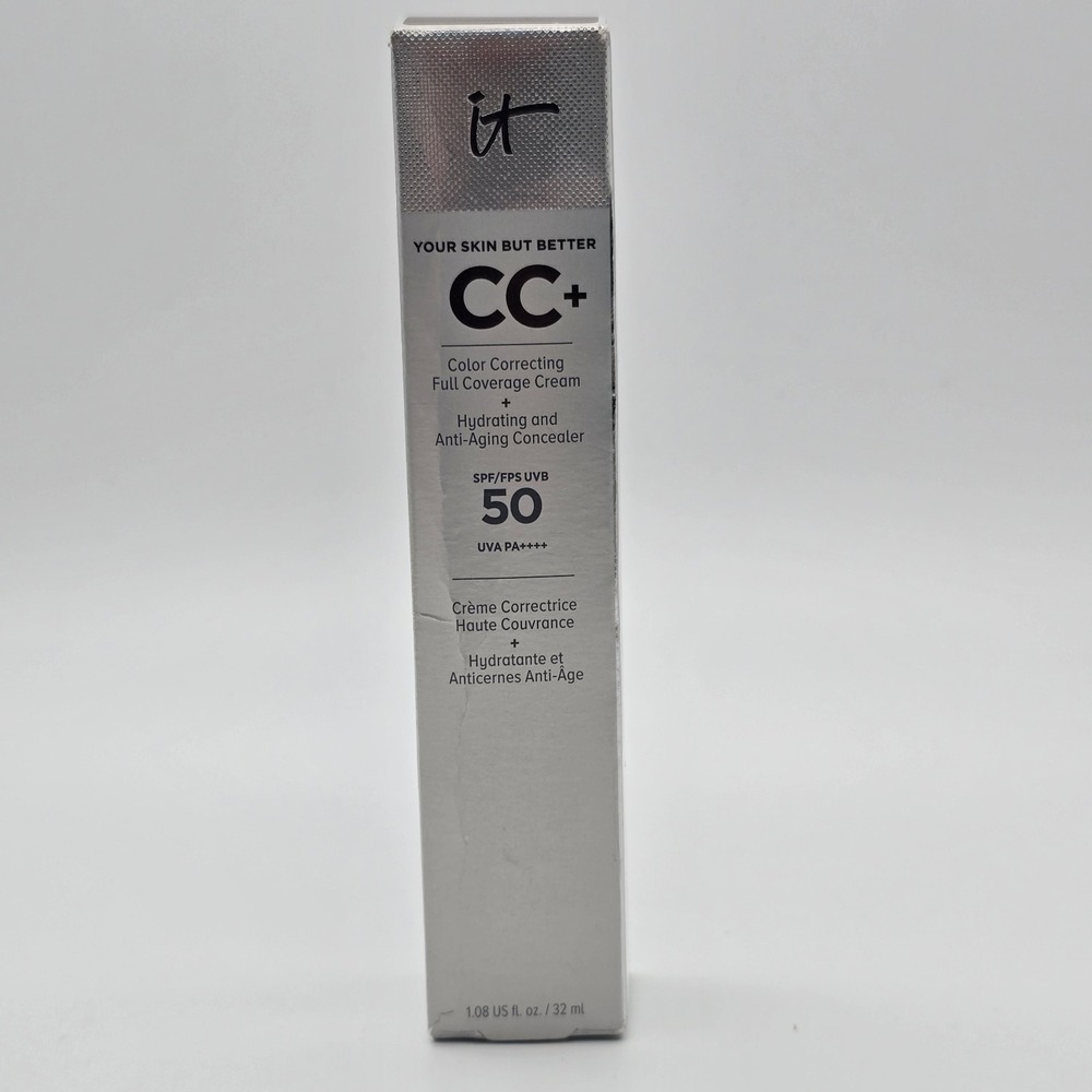 It Cosmetics SPF 50 CC+  Full Coverage Cream Deep Mocha 1.08oz - Picture 2 of 7
